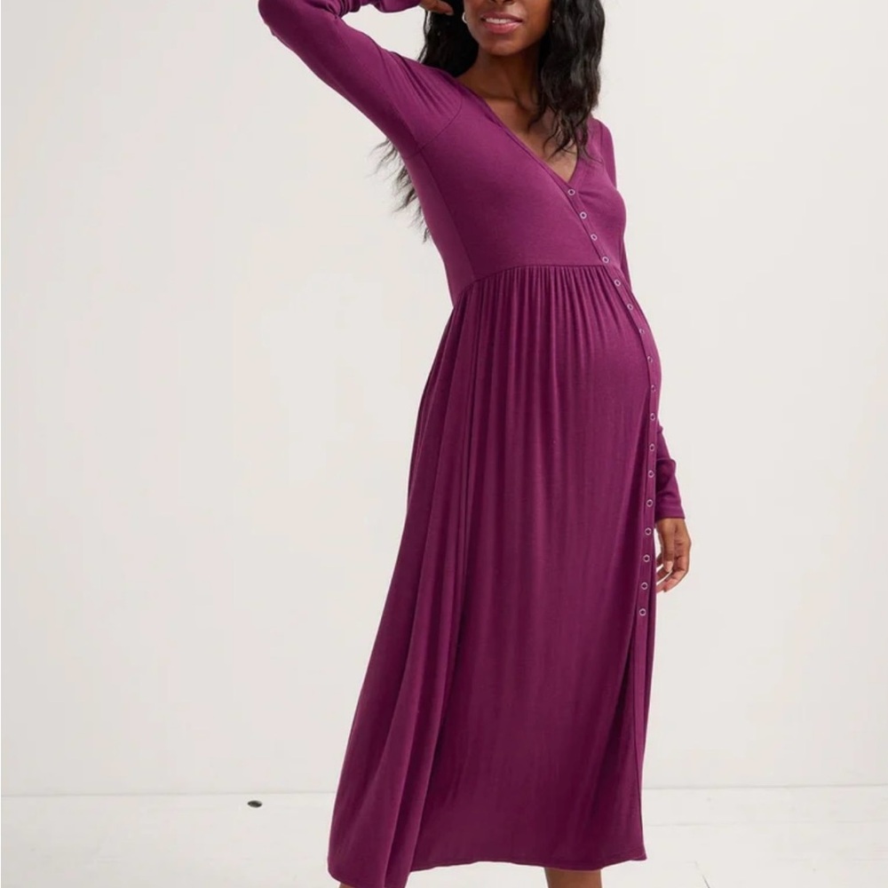Hatch Soft Rib Nursing Dress